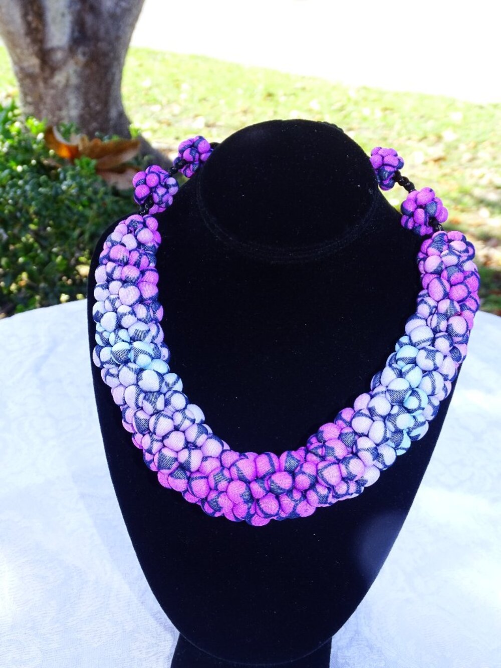 Lucuma Fair Trade Textile Art Jewelry made by Women in Peru